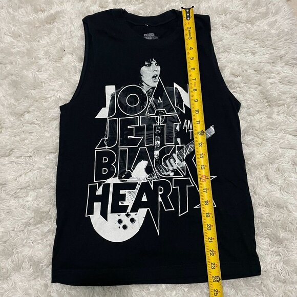 JOAN JETT Black Hearts 2022 Tour Unisex Small Black Sleeveless Tank Top - Picture 3 of 5
